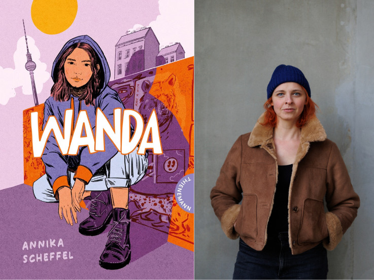 Cover des Buches Wanda und Foto der Autorin Annika Scheffel