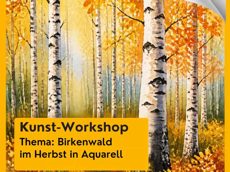 Kunst Workshop Aquarell Plakat