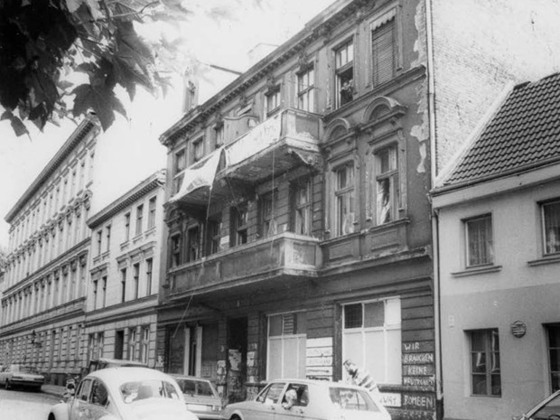 besetztes Haus Möllentordamm 2, 6. Juli 1982