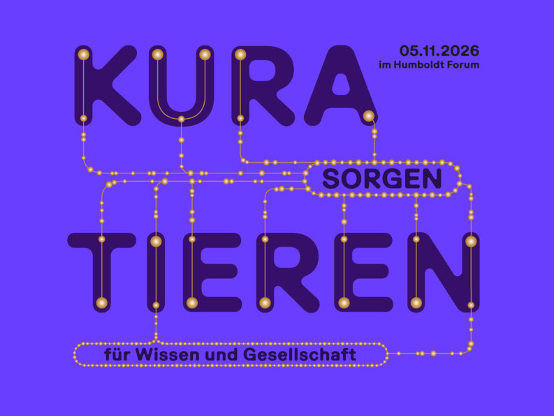 Key Visual der Konferenz "Kuratieren - Sorgen für Wissen und Gesellschaft"