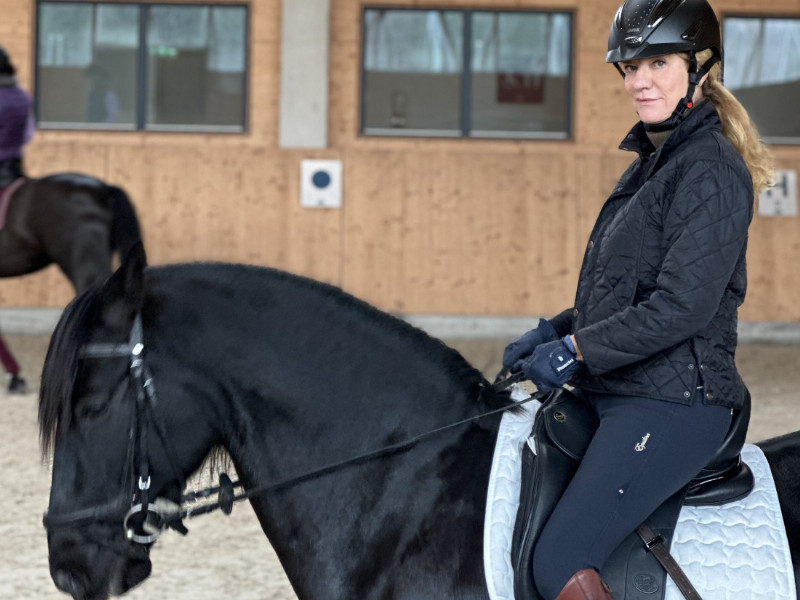 Friederike Wendt leitet das Inklusive Pferdesport- und Reittherapiezentrum in Karlshorst