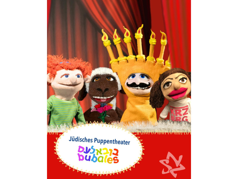 vier Puppen des Puppentheaters