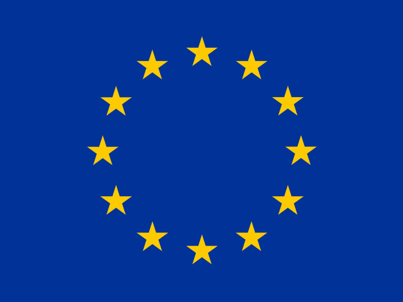 Sternenkranz auf der blauen EU-Flagge