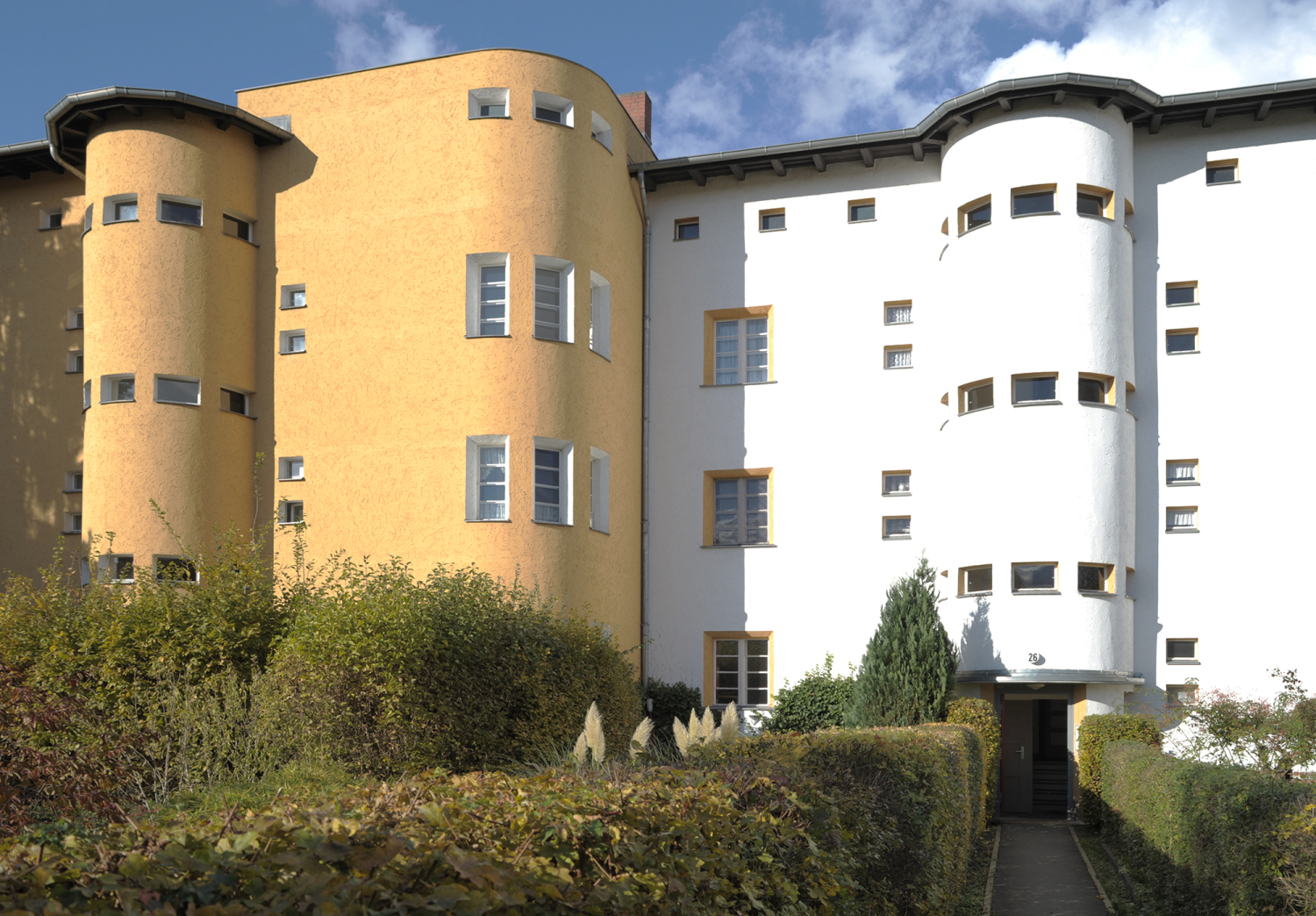 Gebäude in der Großsiedlung Britz (Hufeisensiedlung)