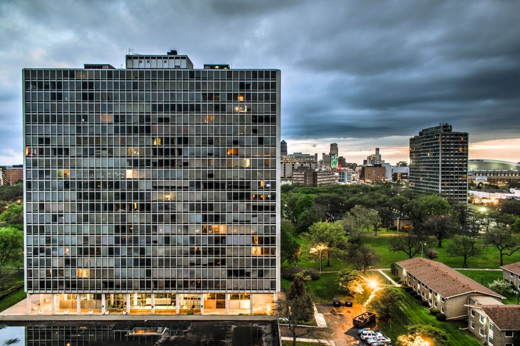 Lafayette Park in Detroit (USA)