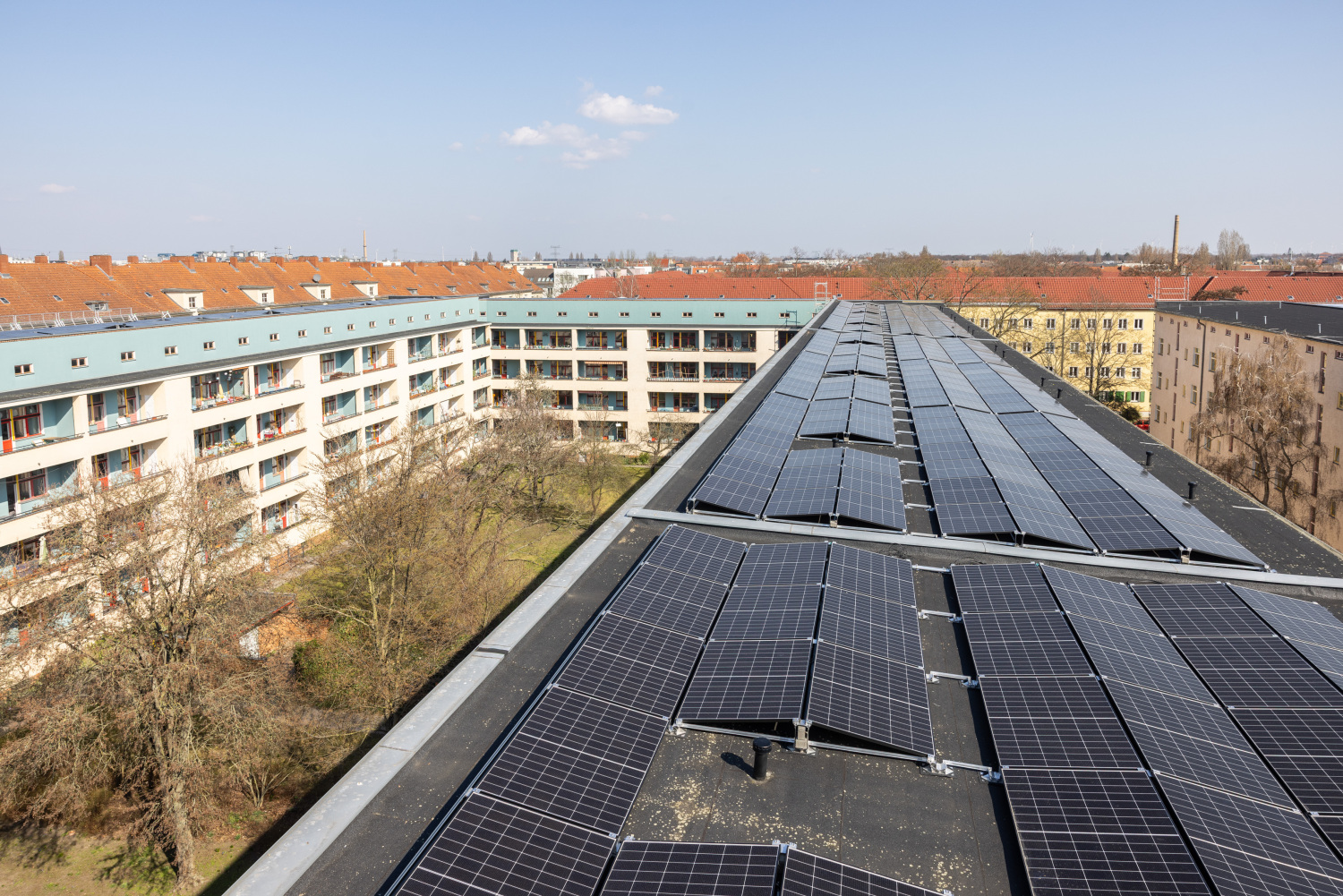Neue Photovoltaikanlage in der Wohnstadt Carl Legien (23.03.2026)
