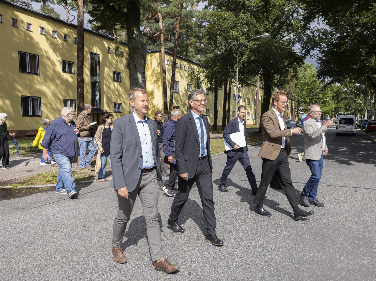 Presserundgang in der Waldsiedlung Zehlendorf