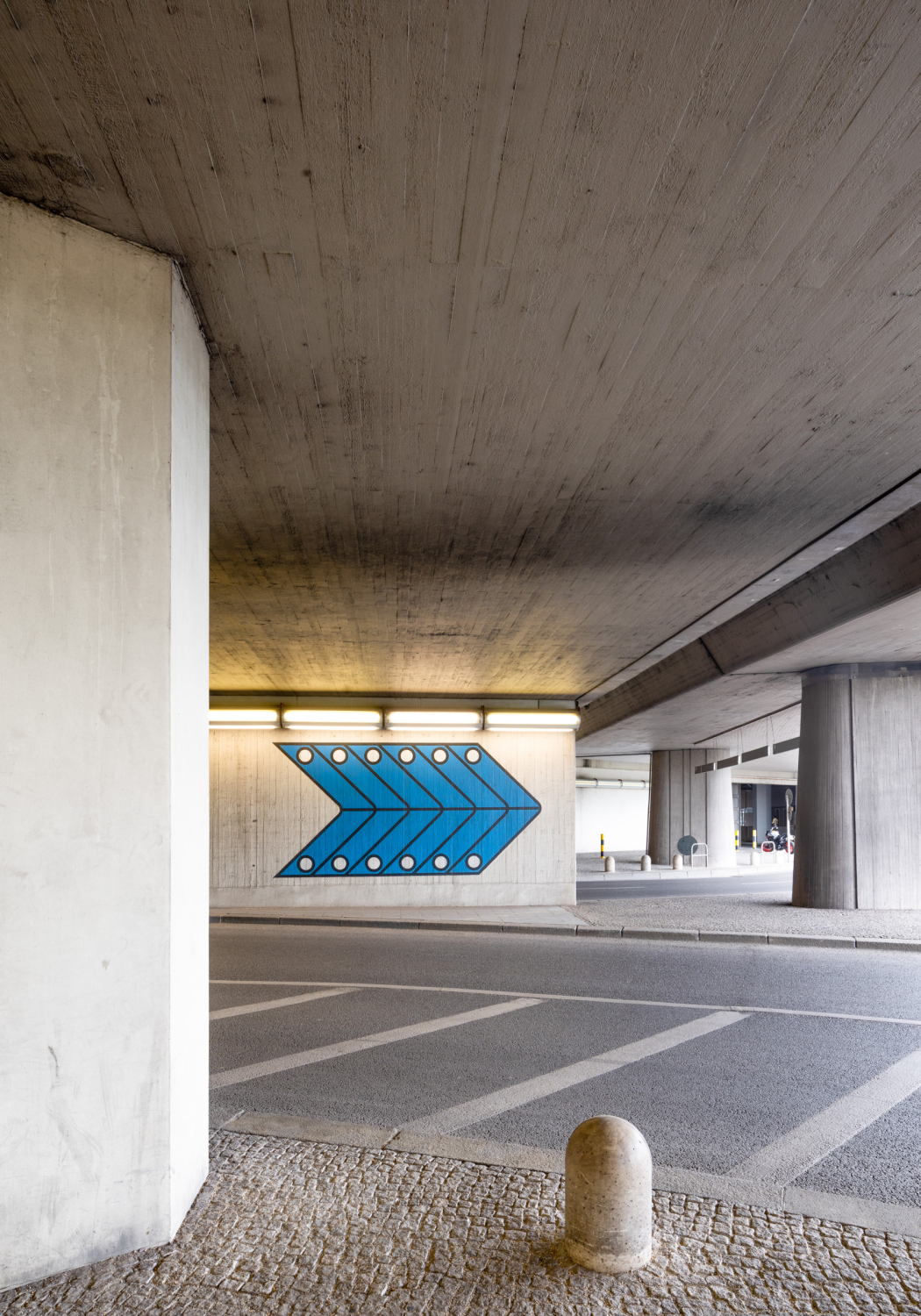 Straßenführung im ehemaligen Flughafen Tegel