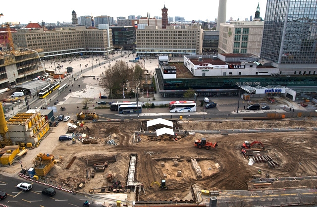 Grabungen am Alexanderplatz
