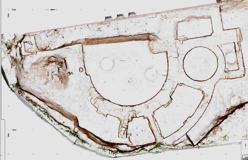 2010 Laserscanbild des Chores der 1891 geweihten Kirche