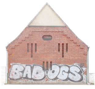 2010 Orthophoto der denkmalgeschützten Fassade des ehemaligen Diakoniegebäudes