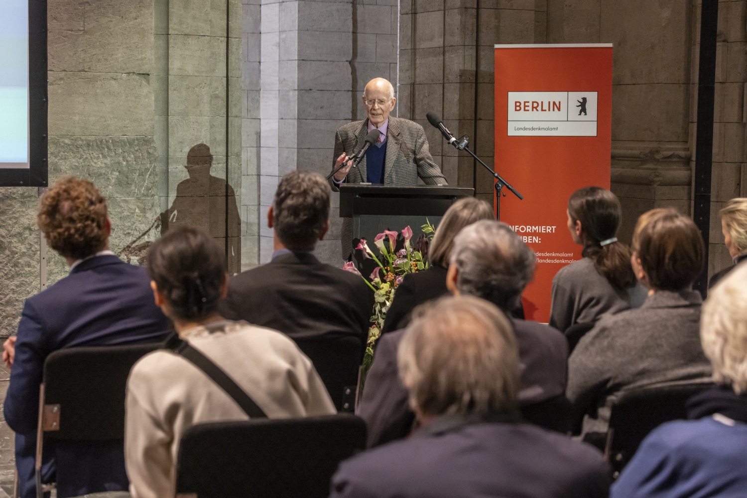 Prof. Dr. Friedrich Hoffmann bei seiner Dankesrede