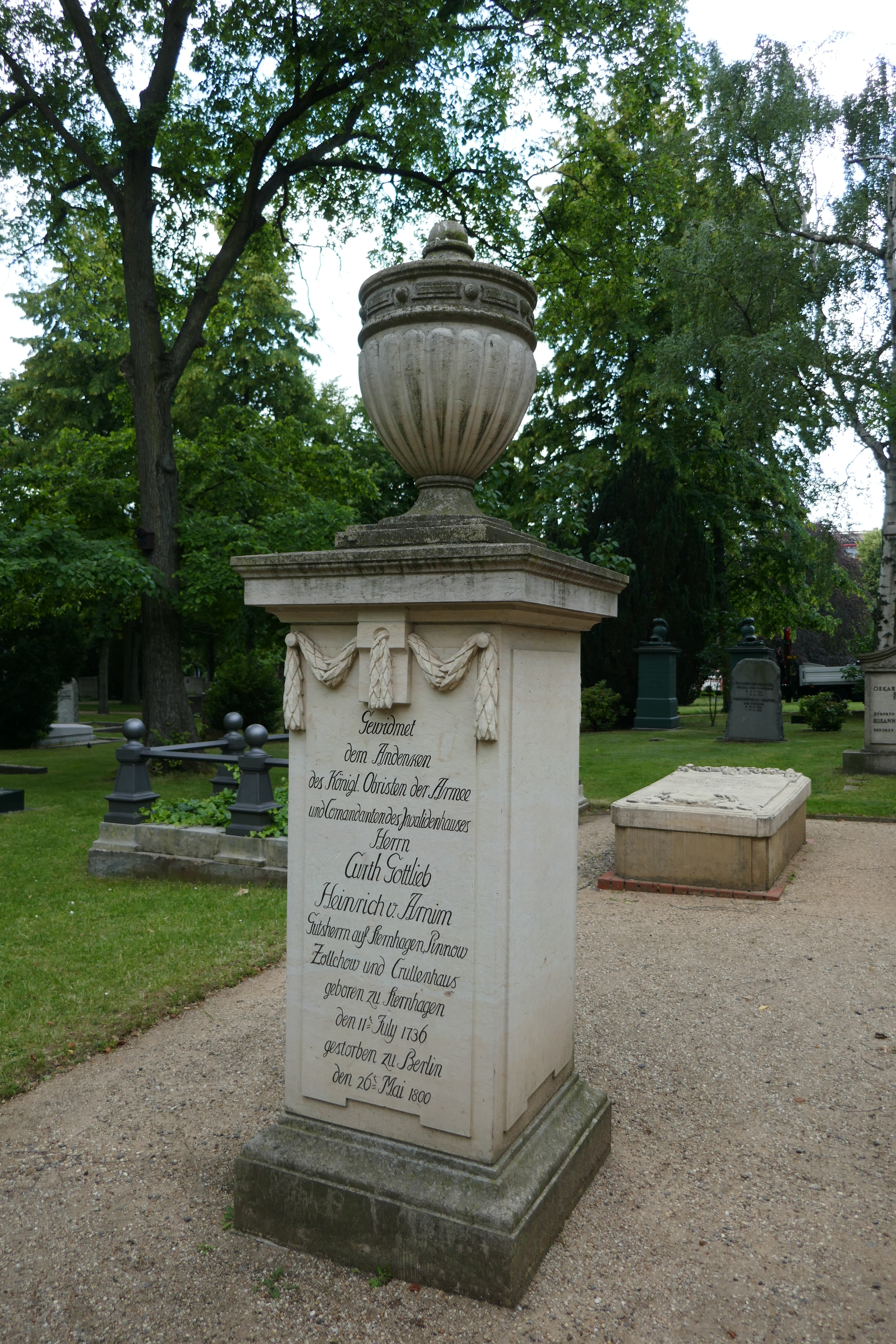 Invalidenfriedhof Urnengrab Curth v. Arnim