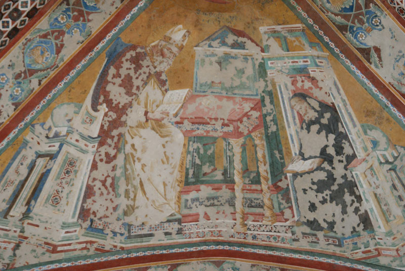 Die Gewölbekappe von Giotto nach der Rekonstruktion