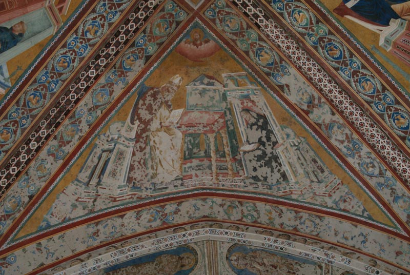 Die Gewölbekappe von Giotto nach der Rekonstruktion