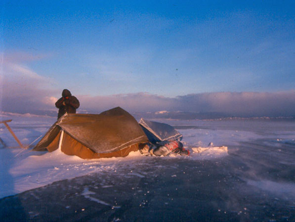 Übernachtung auf dem Baikalsee, 1988