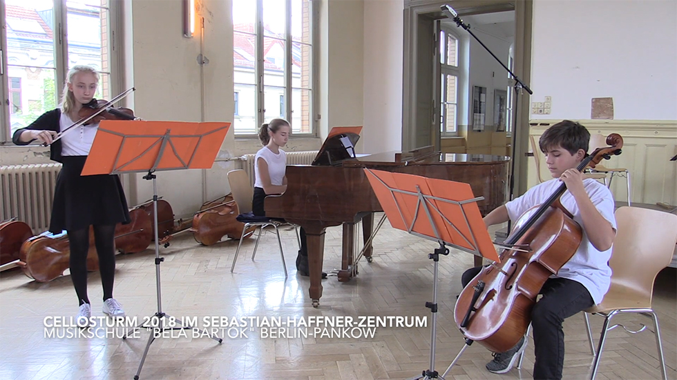 Cellosturm auf das Museum Pankow