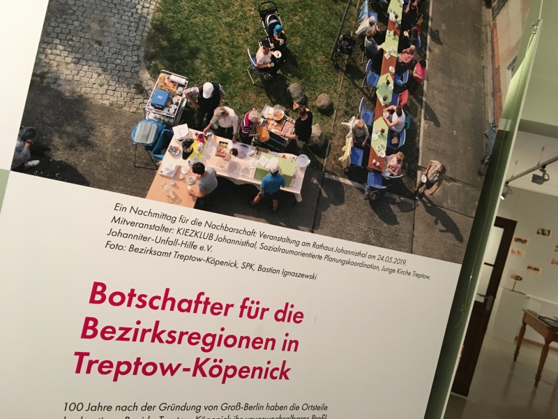 Impressionen aus der Ausstellung zu 100 Jahre Groß-Berlin, Die Arbeit der Sozialraumorientierten Planungskoordination 