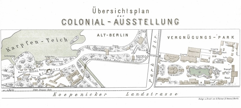 General map of the colonial exhibition