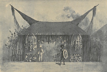 Main entrance gate to the colonial exhibition