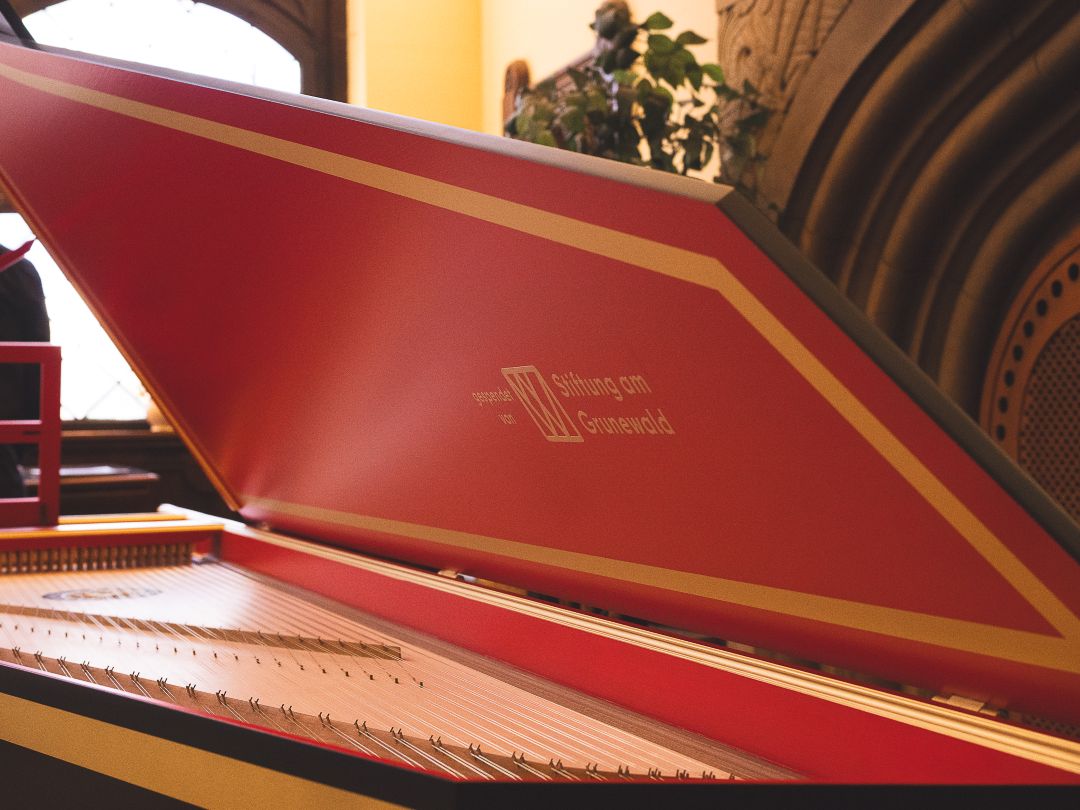 9. schmargendorfer Kammerkonzert Cembalo Innenansicht Stiftung am Grunewald Sponsor