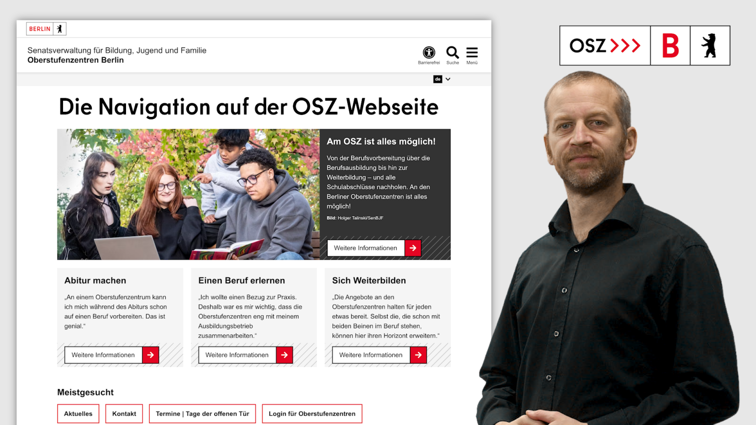 DGS Standbild für Video zur Navigation des Internetseite