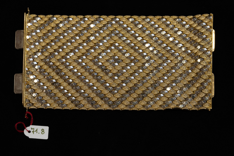 Armband, 750/f, Gelbgold, ca. 120mm breit