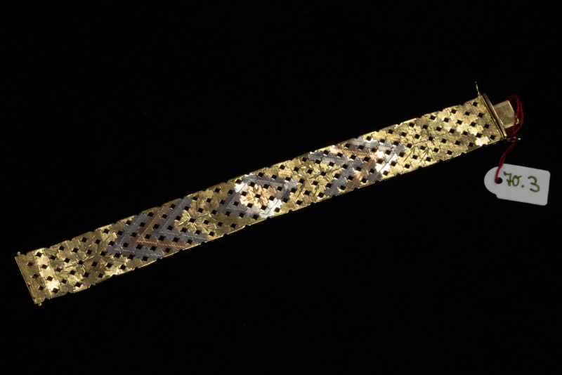 Armband, 750/f, Gelbgold