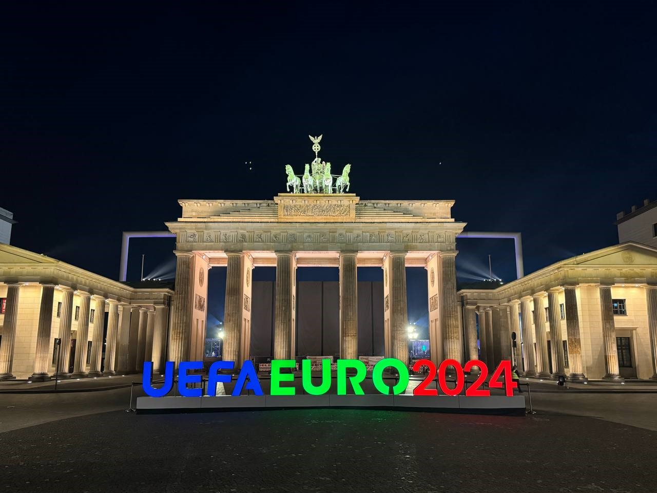 Illuminiertes Brandenburger Tor