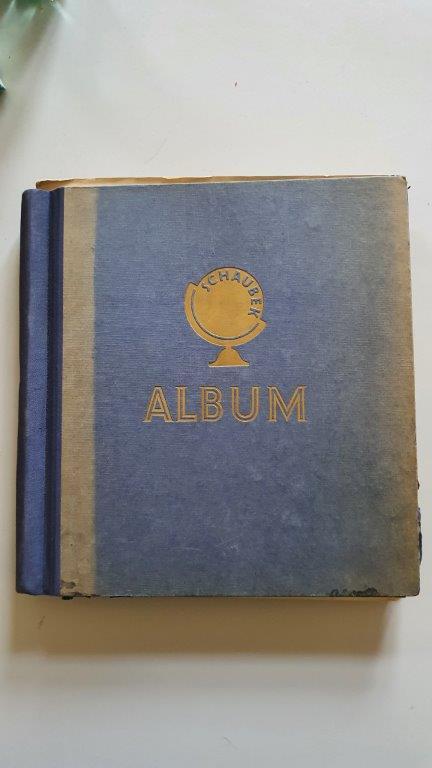 Briefmarken-Sammelalbum 3 (blau), Ansicht von vorne