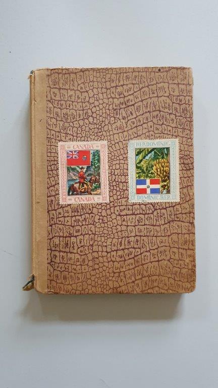 Briefmarken-Sammelalbum 4 (braun gemustert), Ansicht von vorne