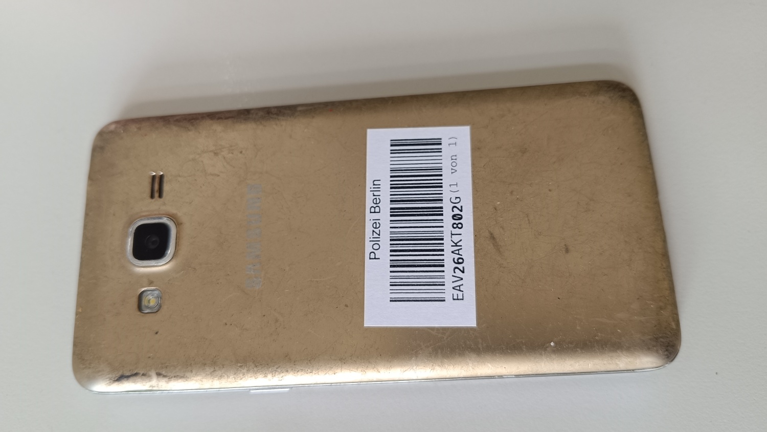 Samsung Handy Gold Rückseite