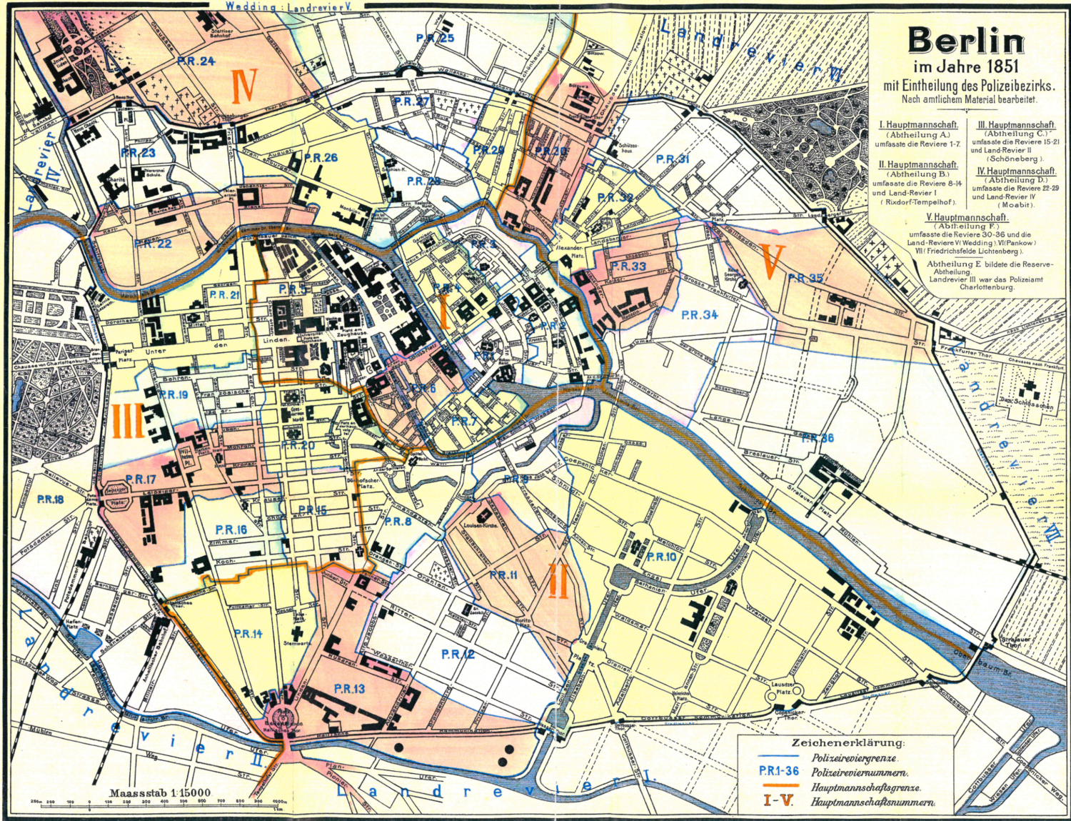 Polizeibezirk Berlin 1851