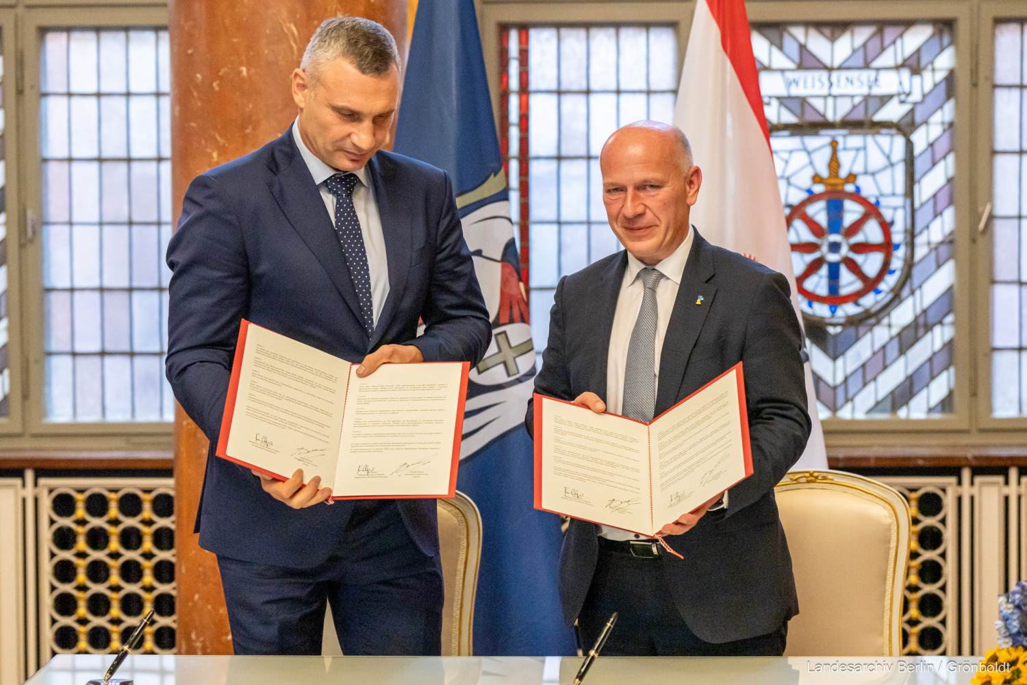 Unterzeichnung der neuen Berliner Städtepartnerschaft mit Kyiv