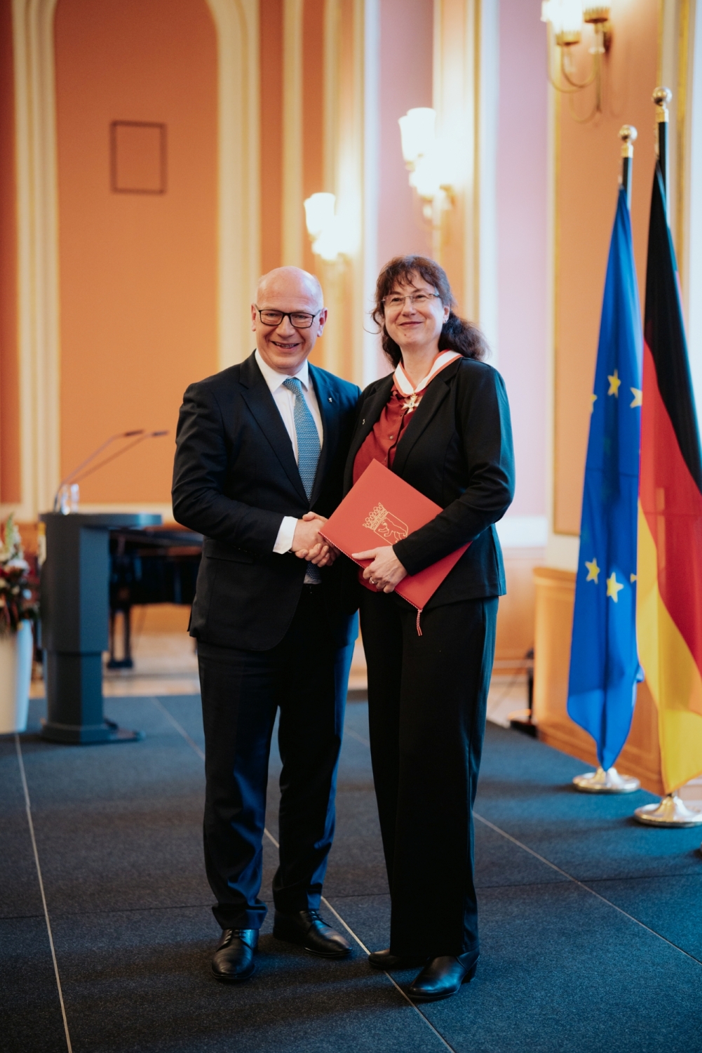 Sabine Röhm und Kai Wegner
