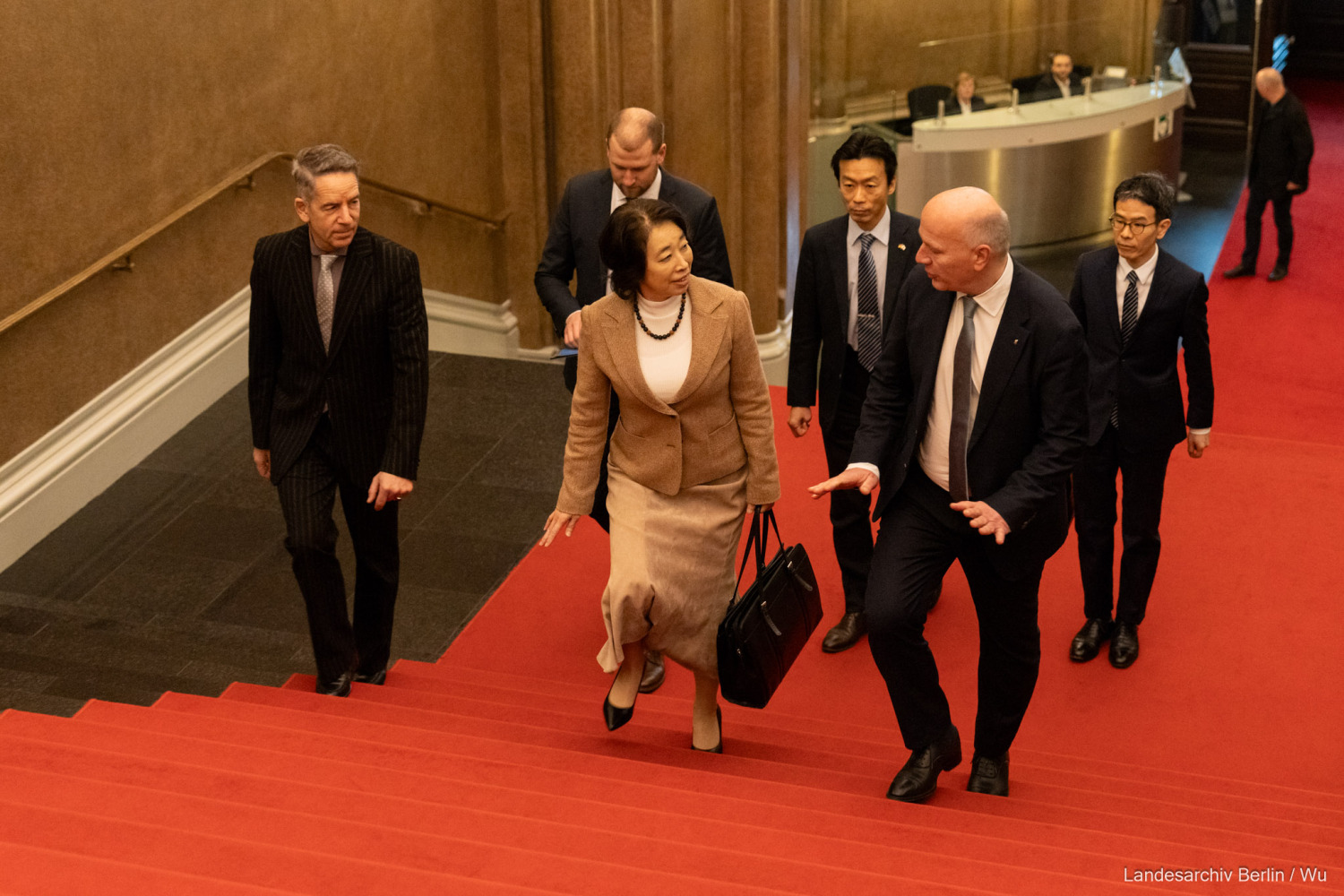 Botschafterin von Japan Mitsuko Shino trifft Regierenden Bürgermeister von Berlin Kai Wegner im Berliner Rathaus anlässlich ihres Amtsantritts
