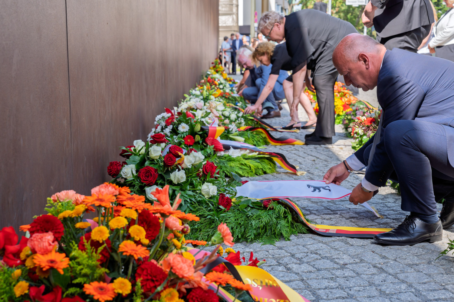 64. Jahrestag des Baus der Berliner Mauer