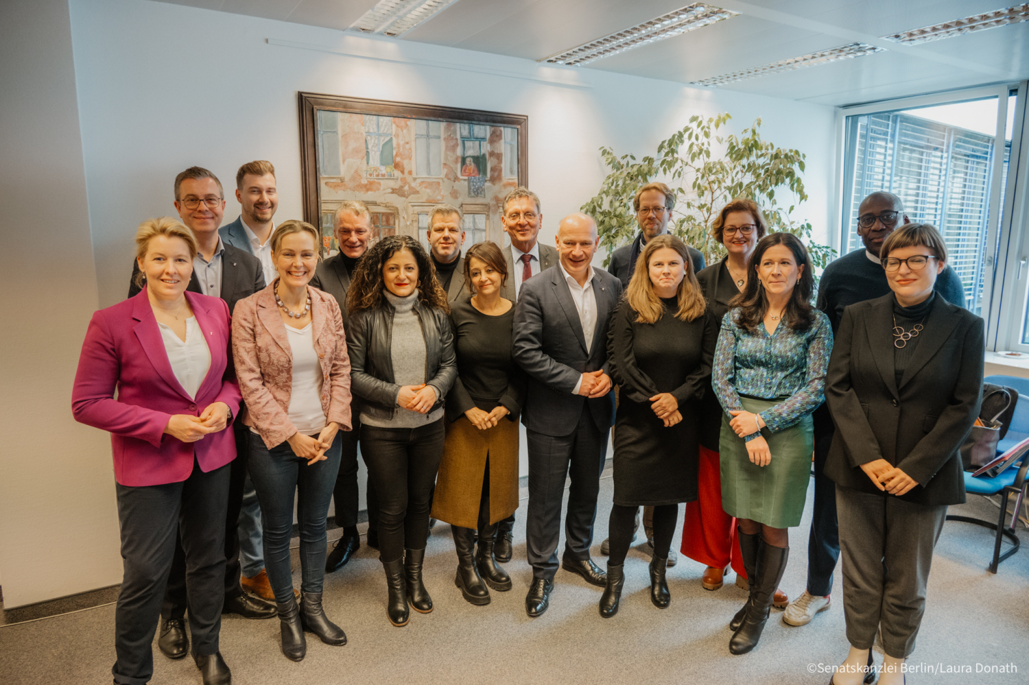 Bezirkstour des Senats in Friedrichshain-Kreuzberg am 23.01.2024