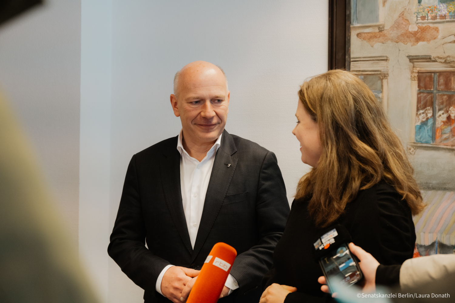 Bezirkstour des Senats in Friedrichshain-Kreuzberg am 23.01.2024