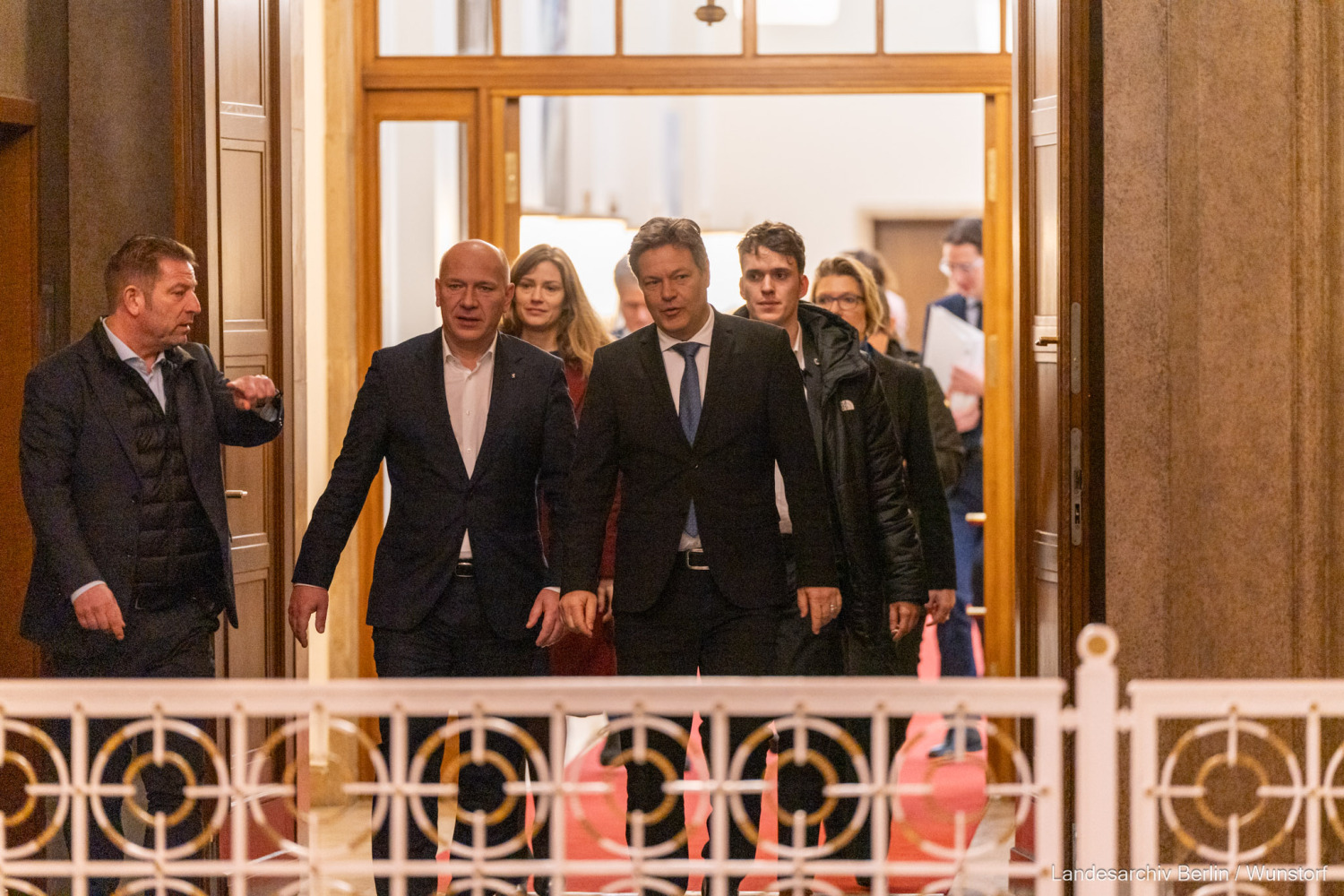 Bundeswirtschaftsminister Habeck auf Bundesländerreise in Berlin am 12.02.2024