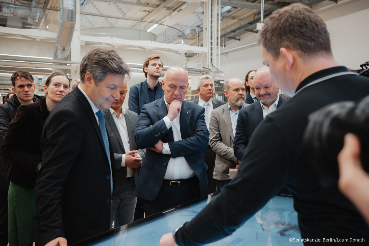 Bundeswirtschaftsminister Habeck auf Bundesländerreise in Berlin am 12.02.2024