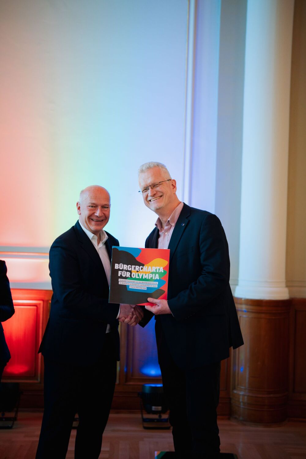 Übergabe der „Bürgercharta für Olympia“ an den Berliner Senat