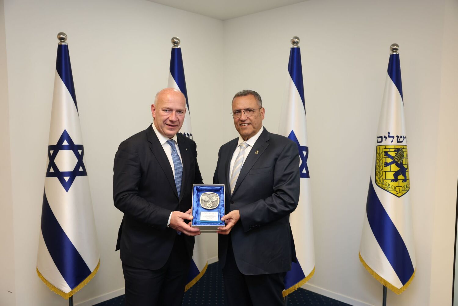 Kai Wegner und Mosche Lion (Israel-Reise Tag 2)