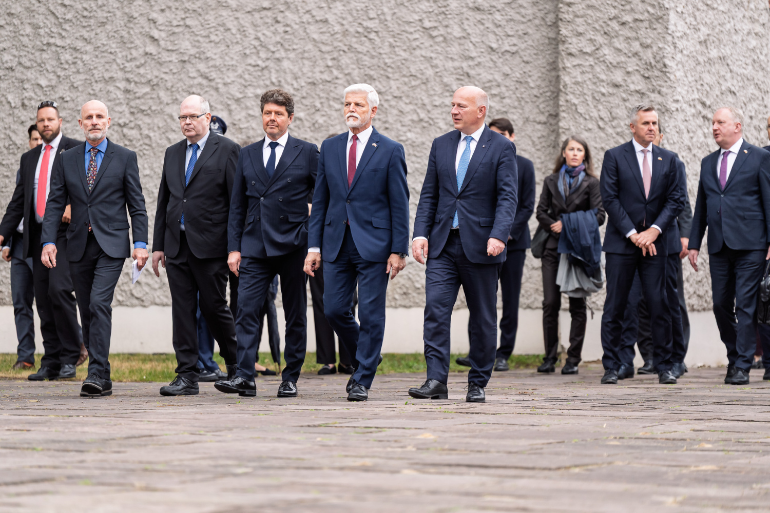 Besuch der Gedenkstätte Plötzensee mit dem Staatspräsidenten der Tschechischen Republik, S.E. Petr Pavel und dem Regierenden Bürgermeister Kai Wegner am 9. Juli 2025