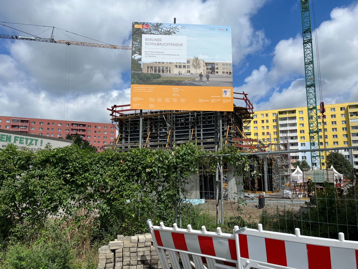2025 Grundsteinlegung Holzcompartmentschule Bruno-Baum-Straße