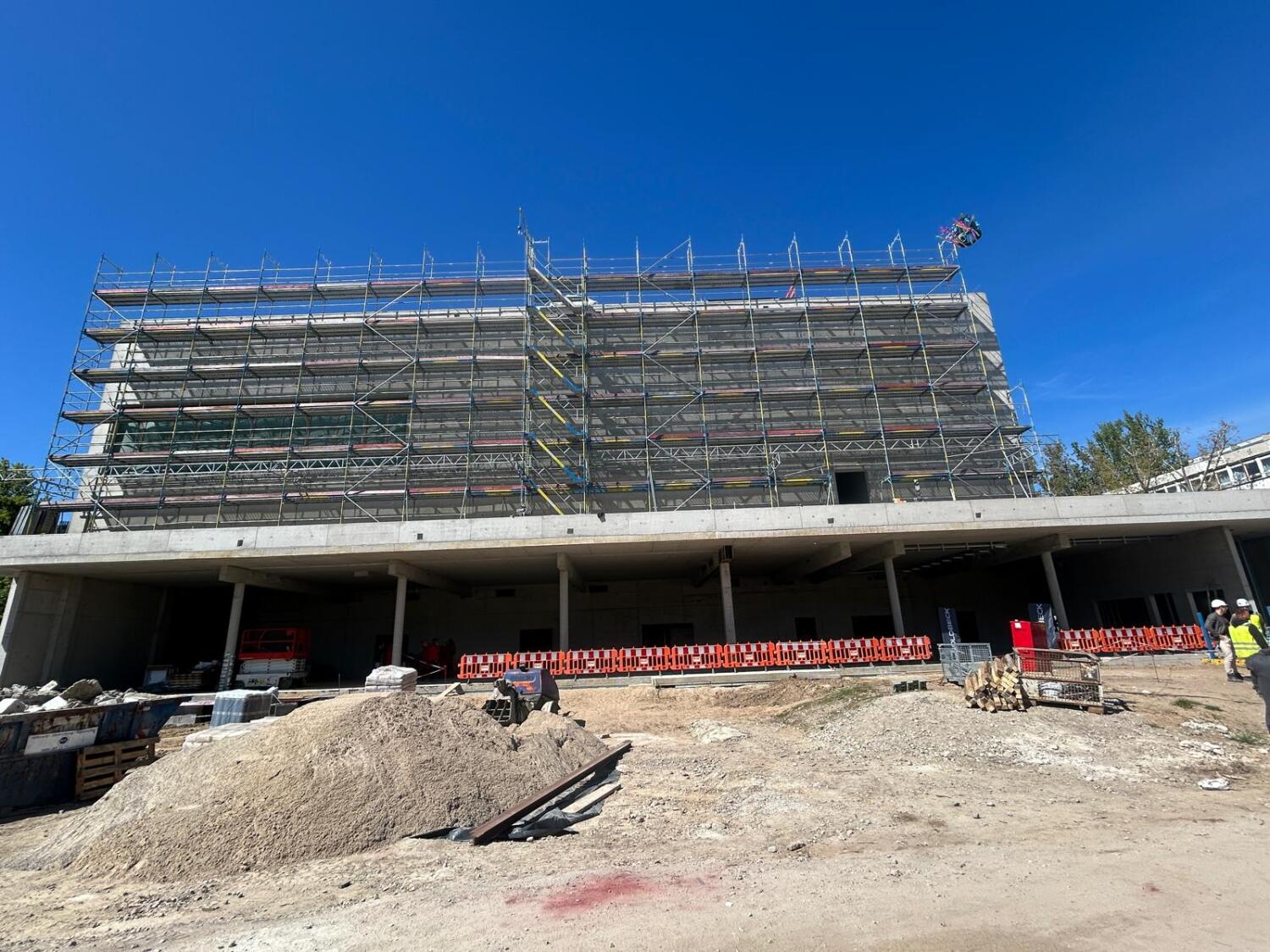 2026 Baustelle Richtfest Sporthalle Gustave-Eiffel-Schule