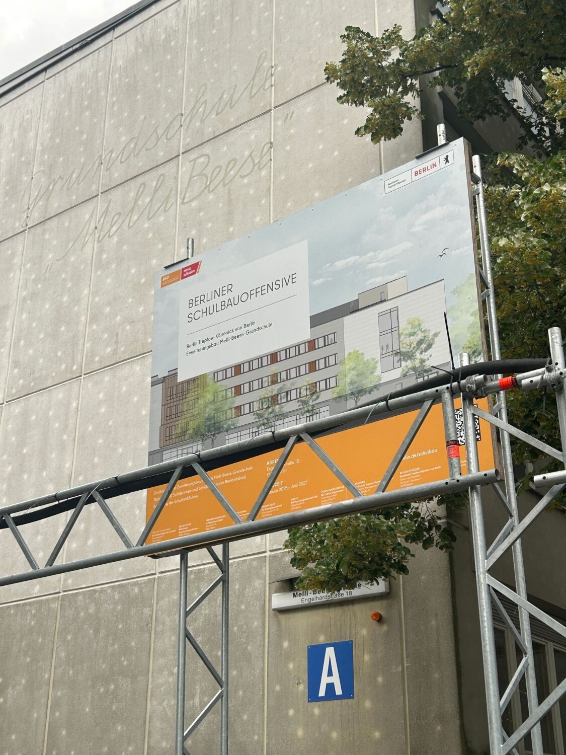 Melli-Beese-Schule Bauschild