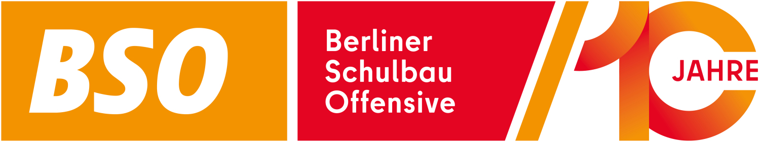 Jubiläums-Logo: 10 Jahre Berliner Schulbauoffensive