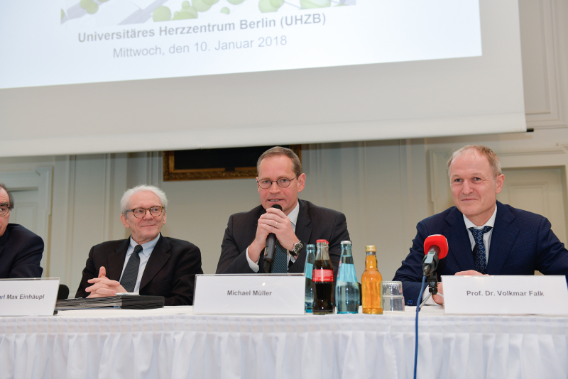 Pressekonferenz zum Universitären Herzzentrum Berlin am 10. Januar 2018