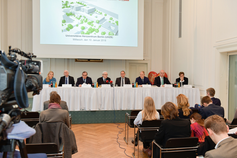 Pressekonferenz zum Universitären Herzzentrum Berlin am 10. Januar 2018